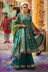 3 Piece Gold Printed Lawn Unstitched Suit CL-42004 B