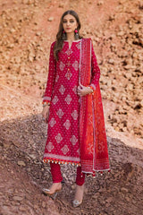 3 Piece Embroidered Printed Lawn Unstitched Suit CL-42006