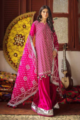 3 Piece Lacquer Printed Lawn Unstitched Suit CL-42008 B