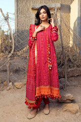 3 Piece Printed Lawn Unstitched Suit CL-42009 A