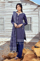3 Piece Printed Lawn Unstitched Suit CL-42017 A