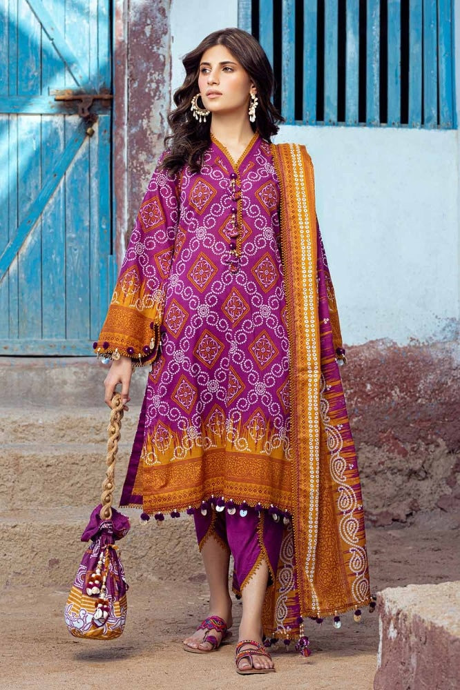 3 Piece Printed Lawn Unstitched Suit CL-42018 A