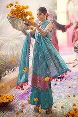 3 Piece Printed Lawn Unstitched Suit CL-42018 B