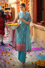 3 Piece Printed Lawn Unstitched Suit CL-42018 B
