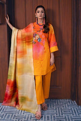 3 Piece Printed Lawn Unstitched Suit CL-42022 A