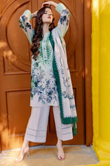 3 Piece Printed Lawn Unstitched Suit CL-42026 B