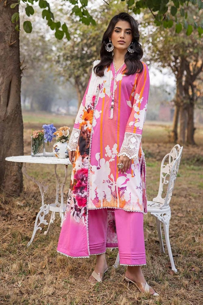 3 Piece Printed Embroidered Lawn Unstitched Suit CL-42027