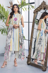 3 Piece Printed Lawn Unstitched Suit CL-42029 A