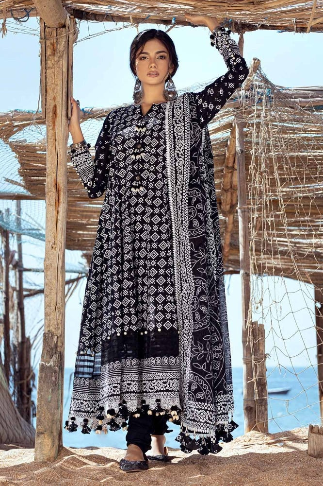 3 Piece Lacquer Printed Lawn Unstitched Suit CL-42039 A