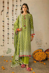 3 Piece Lacquer Printed Lawn Unstitched Suit CL-42039 B