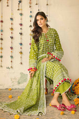 3 Piece Lacquer Printed Lawn Unstitched Suit CL-42039 B