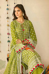 3 Piece Lacquer Printed Lawn Unstitched Suit CL-42039 B