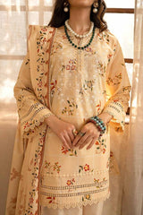 3 Piece Printed Embroidered Lawn Unstitched Suit CL-42041