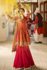 3 Piece Gold Printed Lawn Unstitched Suit CL-42042 B