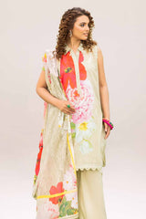 3 Piece Unstitched Printed Lawn Suit CL-42046 A