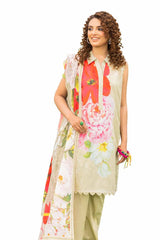 3 Piece Unstitched Printed Lawn Suit CL-42046 A