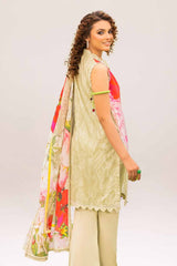 3 Piece Unstitched Printed Lawn Suit CL-42046 A