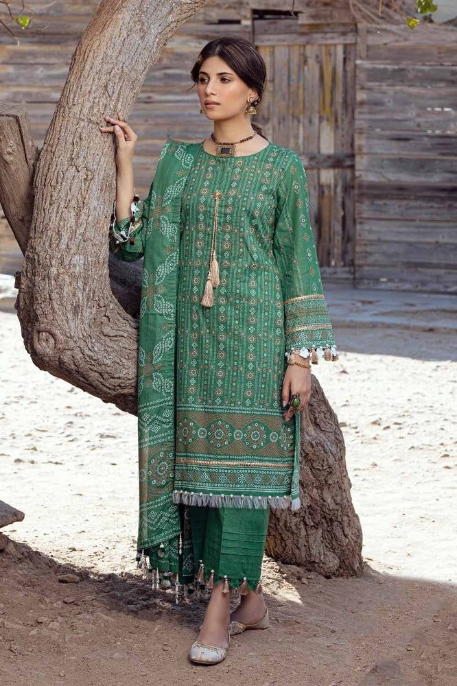 3 Piece Printed Lawn Unstitched Suit CL-42060 A