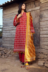 3 Piece Printed Lawn Unstitched Suit CL-42061 A