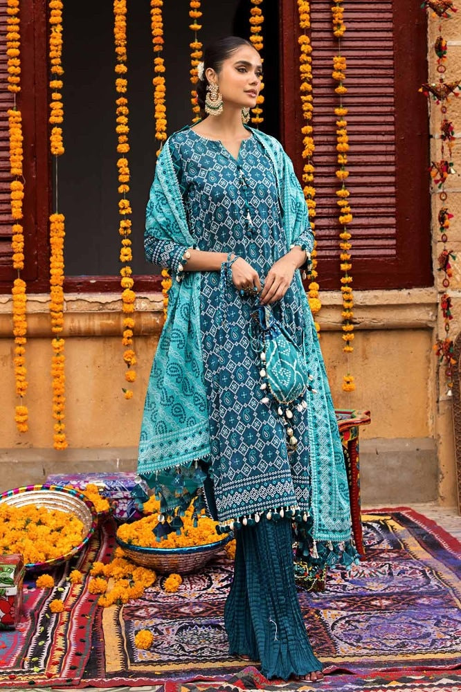 3 Piece Printed Lawn Unstitched Suit CL-42061 B