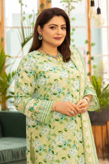 3 Piece Printed Lawn Unstitched Suit CL-42077 B