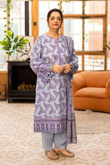 3 Piece Printed Lawn Unstitched Suit CL-42079 B