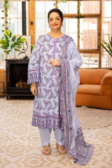 3 Piece Printed Lawn Unstitched Suit CL-42079 B
