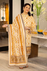 3 Piece Printed Lawn Unstitched Suit CL-42080 B
