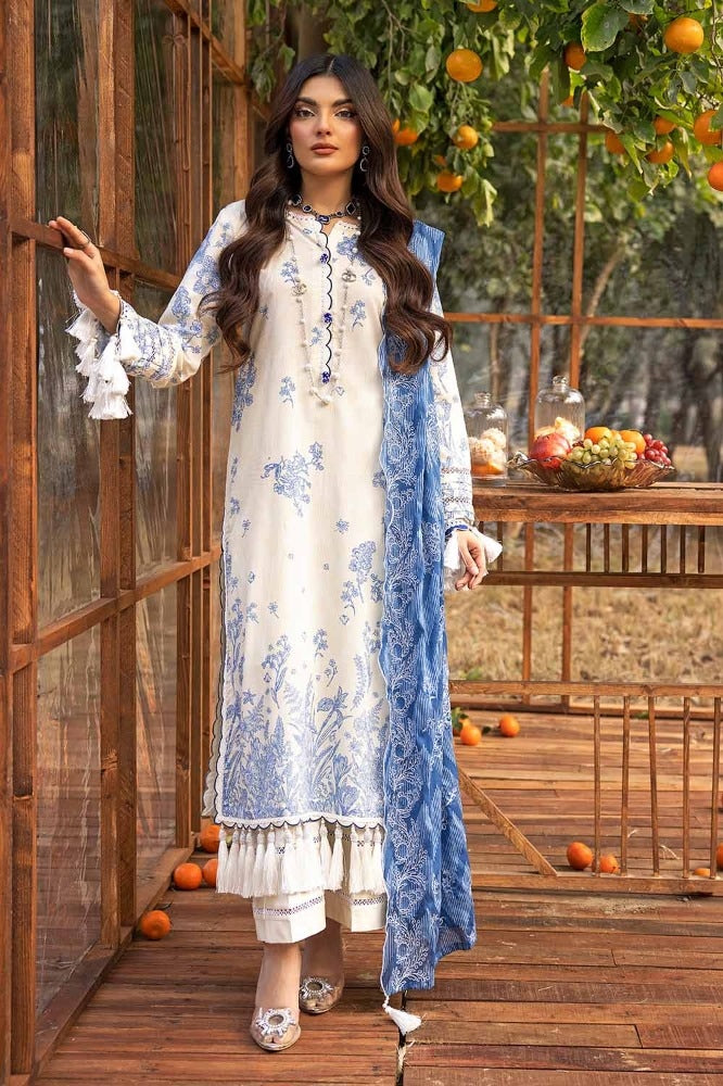 3 Piece Printed Embroidered Lawn Unstitched Suit CL-42087