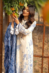 3 Piece Printed Embroidered Lawn Unstitched Suit CL-42087