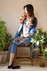 3 Piece Printed Embroidered Lawn Unstitched Suit CL-42091