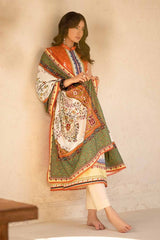 3 Piece Printed Embroidered Lawn Unstitched Suit CL-42092