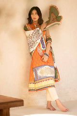 3 Piece Printed Embroidered Lawn Unstitched Suit CL-42092