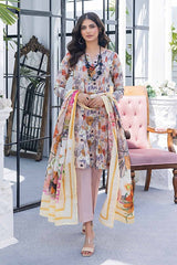 3 Piece Printed Lawn Unstitched Suit CL-42100 A