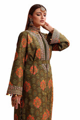 3 Piece Unstitched Embroidered Printed Suit with Embroidered Printed Lawn Dupatta CL-42104