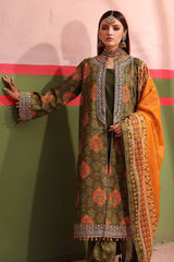 3 Piece Unstitched Embroidered Printed Suit with Embroidered Printed Lawn Dupatta CL-42104