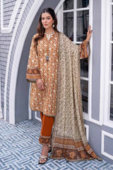 3 Piece Printed Lawn Unstitched Suit CL-42132 A