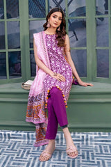 3 Piece Printed Lawn Unstitched Suit CL-42132 B