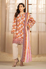3 Piece Printed Embroidered Lawn Unstitched Suit CL-42134