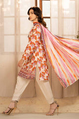 3 Piece Printed Embroidered Lawn Unstitched Suit CL-42134