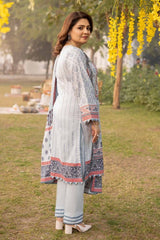 3 Piece Printed Lawn Unstitched Suit CL-42138 A