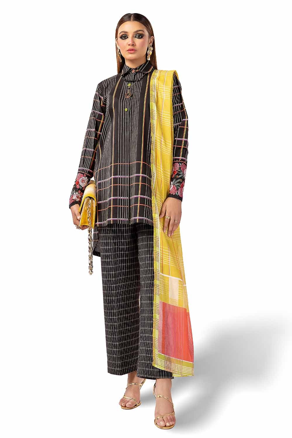 3 Piece Unstitched Printed Lawn Suit CL-42146