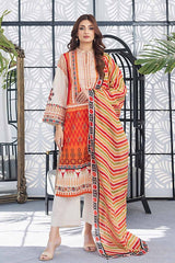3 Piece Printed Lawn Unstitched Suit CL-42167 A