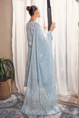 3 Piece Foam and Gold Printed Lawn Unstitched Suit CL-42168 A