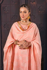 3 Piece Foam and Gold Printed Lawn Unstitched Suit CL-42168 B