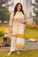 3 Piece Printed Lawn Unstitched Suit CL-42193 A
