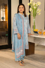 3 Piece Printed Lawn Unstitched Suit CL-42194 A