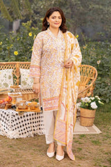 3 Piece Printed Lawn Unstitched Suit CL-42195 B