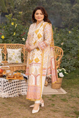 3 Piece Printed Lawn Unstitched Suit CL-42195 B