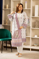 3 Piece Printed Lawn Unstitched Suit CL-42196 A
